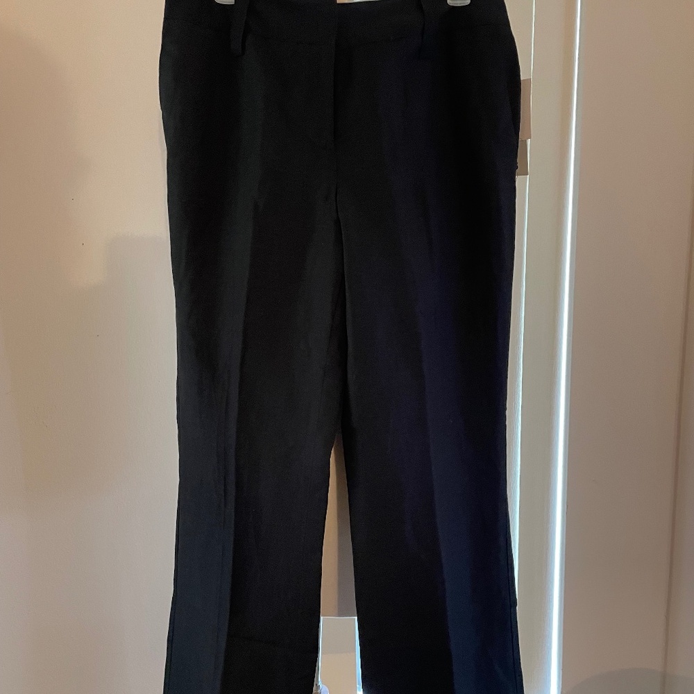NWT david black linen straight pants size 8